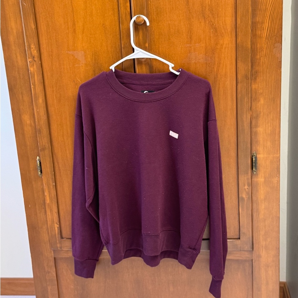 ZYIA Active burgundy Sweatshirt large good condition + piling